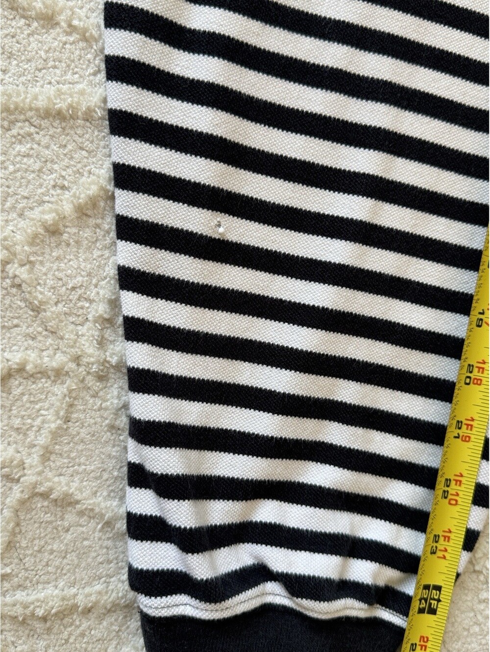 Vintage Rocawear Men’s 2XL Striped Long Sleeve Polo Y2K Hip Hop Streetwear - Picture 7 of 11